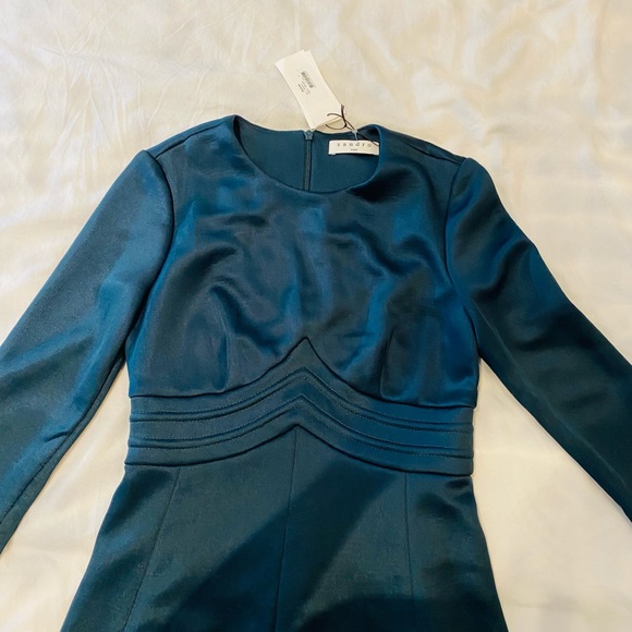 Sandro Mabel Chevron Mini Dress Women NWT - Picture 4 of 9